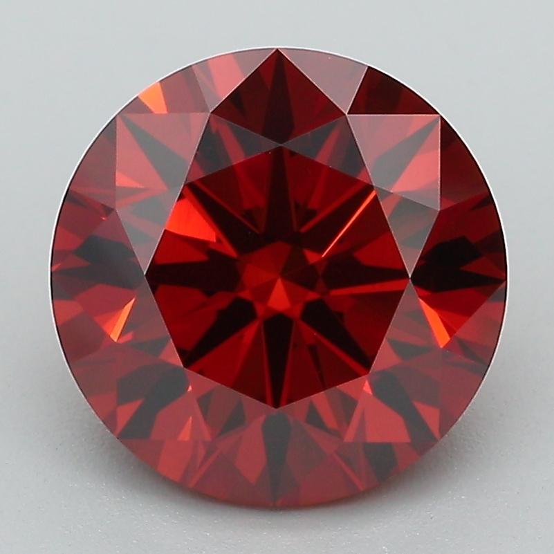 3.10 Ct. Fancy Deep Orange Round Lab Grown Diamond