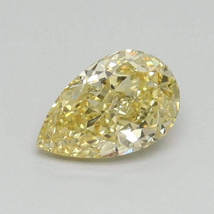0.57 Ct. Fancy Intense Yellow Pear Lab Grown Diamond