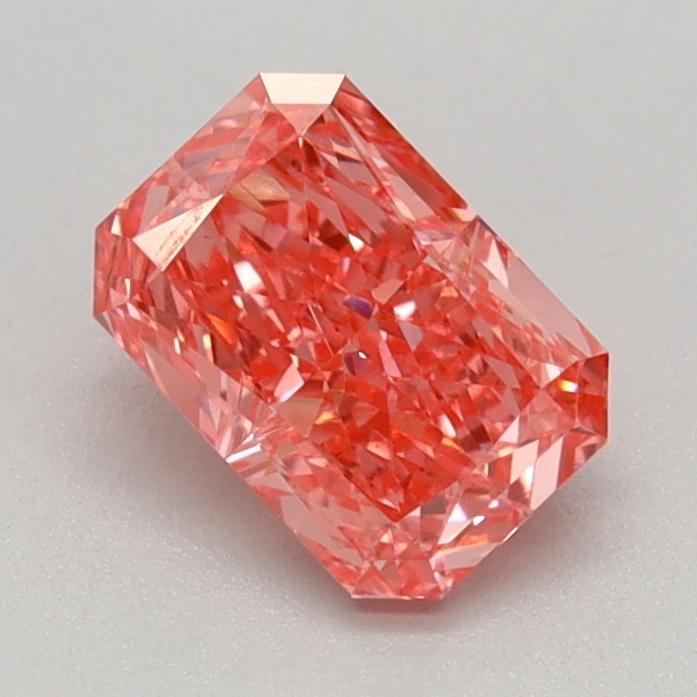 0.72 Ct. Fancy Vivid Pink Radiant Lab Grown Diamond
