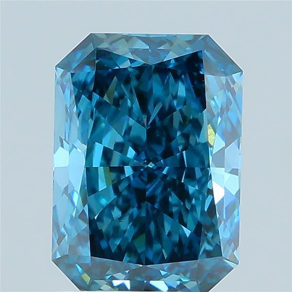1.54 Ct. Fancy Vivid Blue Radiant Lab Grown Diamond