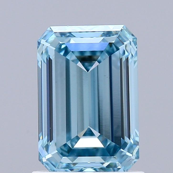 1.52 Ct. Fancy Vivid  Blue Emerald Lab Grown Diamond