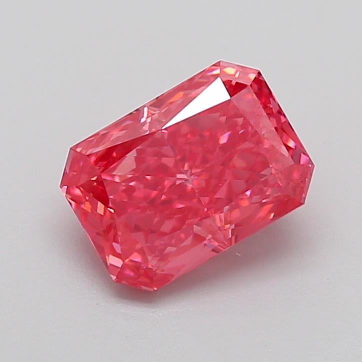 2.10 Ct. Fancy Vivid  Pink Radiant Lab Grown Diamond