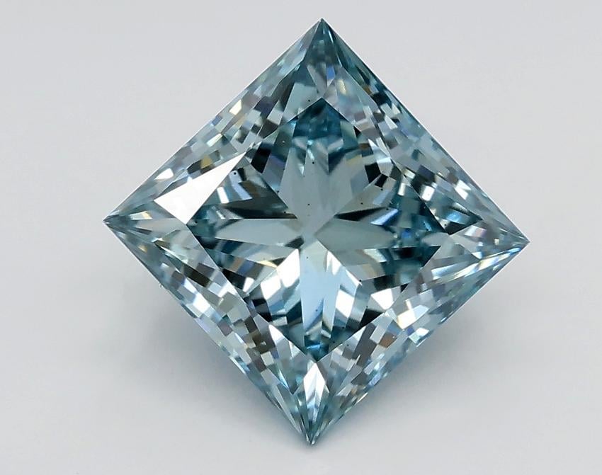 2.20 Ct. Fancy Intense Blue Princess Lab Grown Diamond