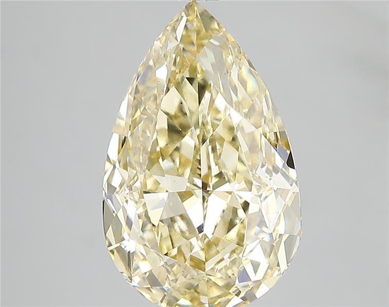 5.21 Ct. Fancy Intense Yellow Pear Lab Grown Diamond