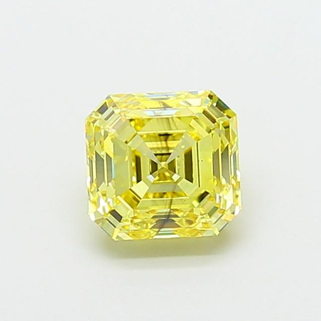 2.32 Ct. Fancy Intense Yellow Asscher Lab Grown Diamond
