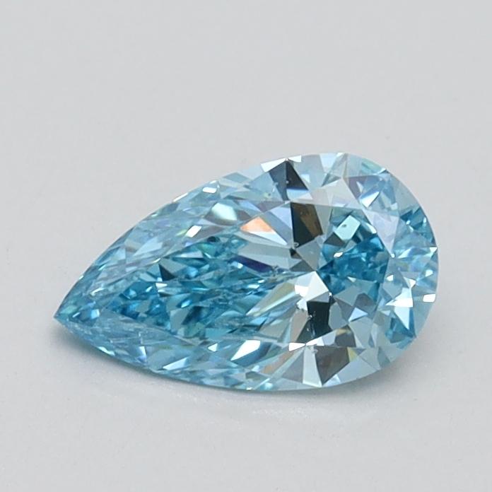 0.51 Ct. Fancy Intense Blue Pear Lab Grown Diamond