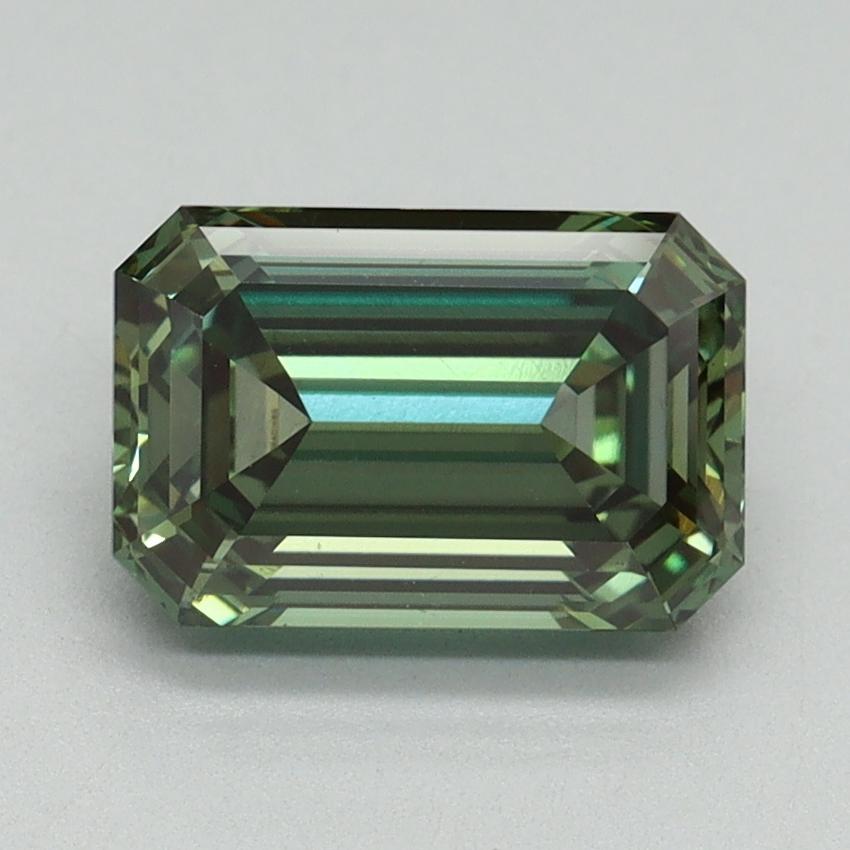 2.14 Ct. Fancy Vivid Green Emerald Lab Grown Diamond