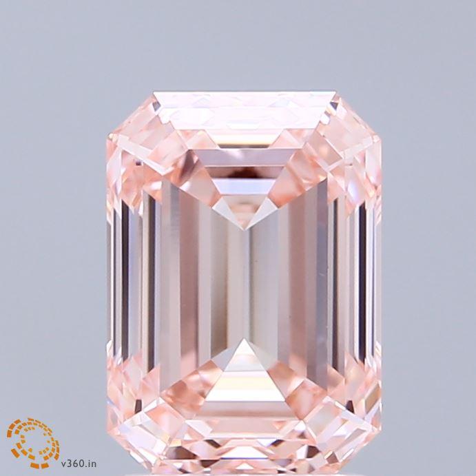 2.71 Ct. Fancy Intense Pink Emerald Lab Grown Diamond