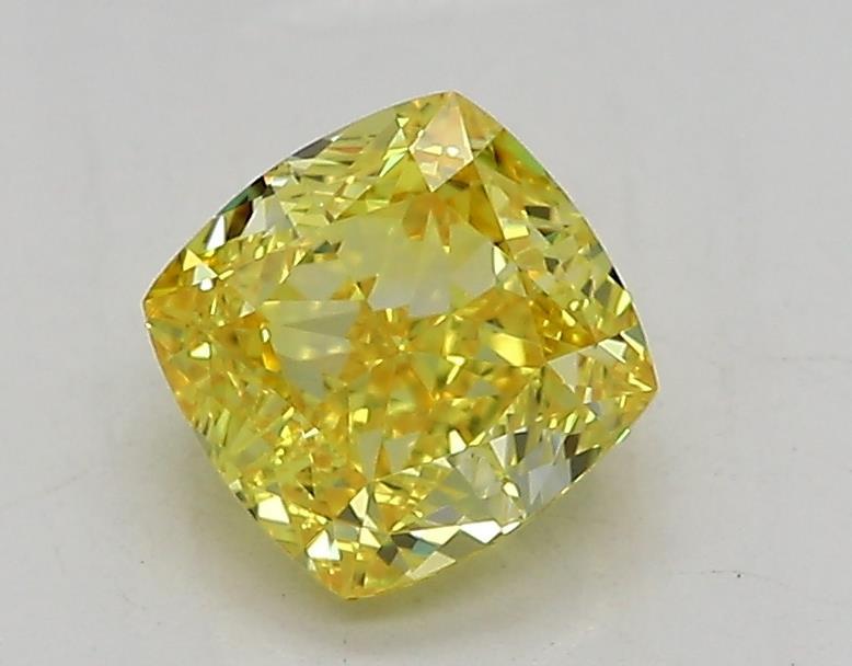 1.07 Ct. Fancy Fancy Yellow Cushion Lab Grown Diamond
