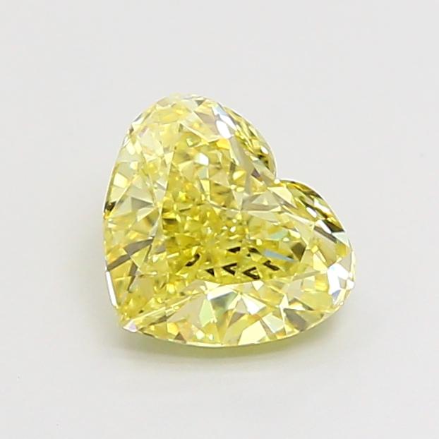 1.50 Ct. Fancy Intense Yellow Heart Lab Grown Diamond