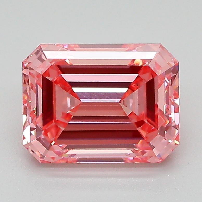 2.38 Ct. Fancy Vivid Pink Emerald Lab Grown Diamond