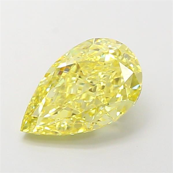 2.02 Ct. Fancy Intense Yellow Pear Lab Grown Diamond