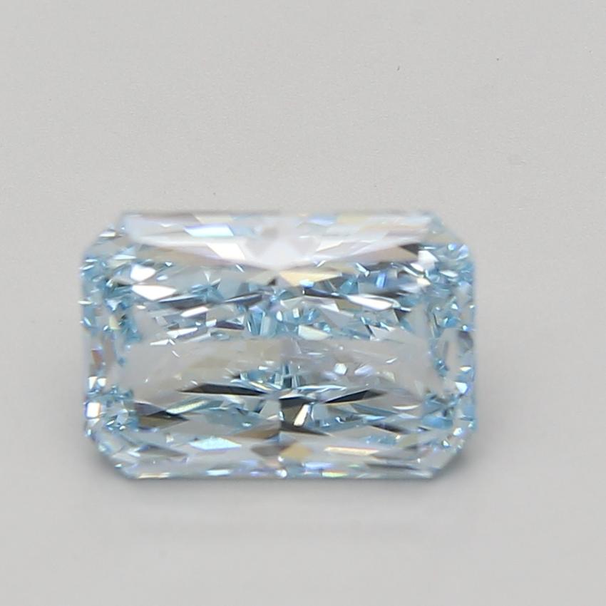 3.07 Ct. Fancy Vivid Blue Radiant Lab Grown Diamond