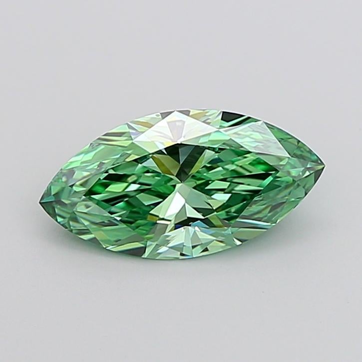 1.86 Ct. Fancy Vivid Green Marquise Lab Grown Diamond