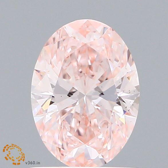 1.01 Ct. Fancy Intense Pink Oval Lab Grown Diamond