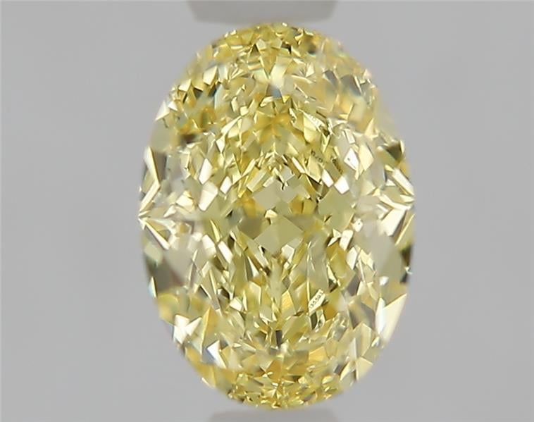 1.05 Ct. Fancy Intense  Yellow Oval Lab Grown Diamond