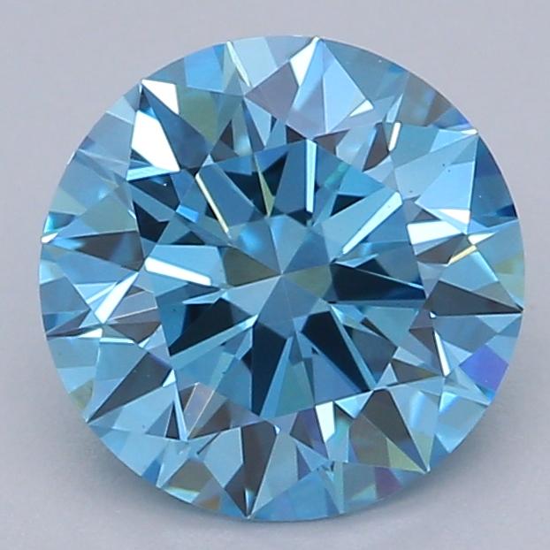 1.04 Ct. Fancy Vivid Blue Round Lab Grown Diamond