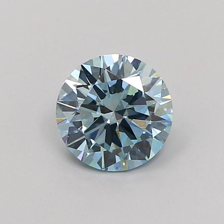 1.02 Ct. Fancy Intense  Blue Round Lab Grown Diamond