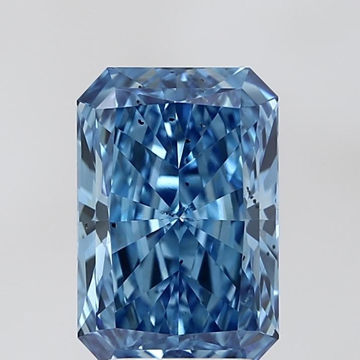 3.01 Ct. Fancy Vivid Blue Radiant Lab Grown Diamond