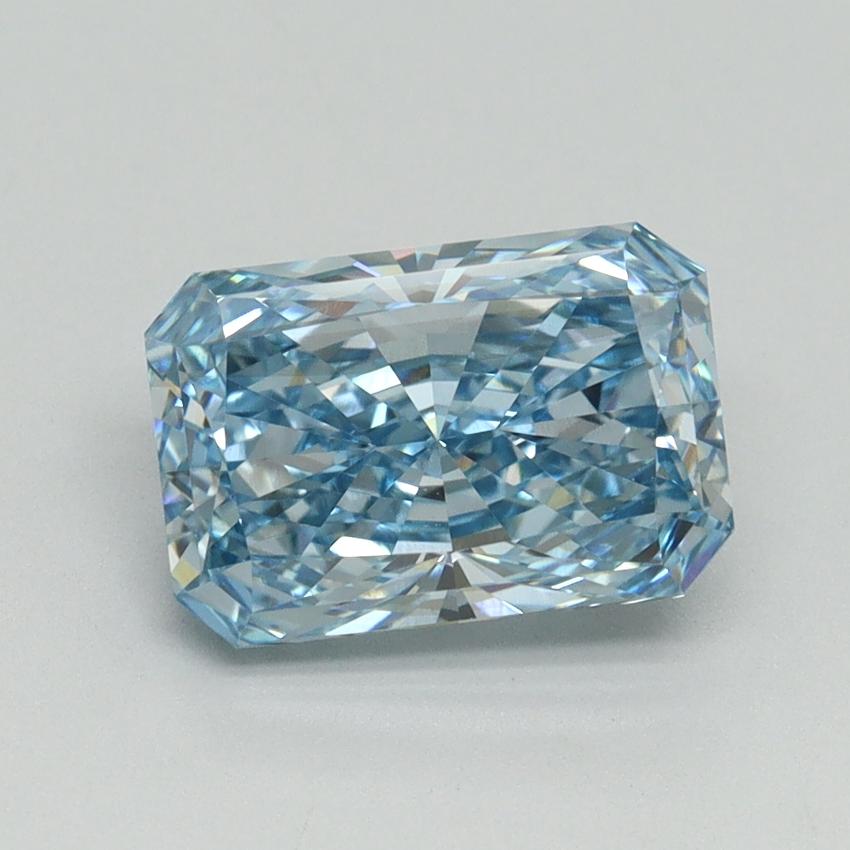 2.16 Ct. Fancy Vivid Blue Radiant Lab Grown Diamond
