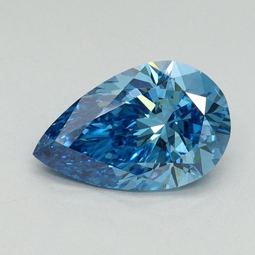 1.02 Ct. Fancy Vivid Blue Pear Lab Grown Diamond