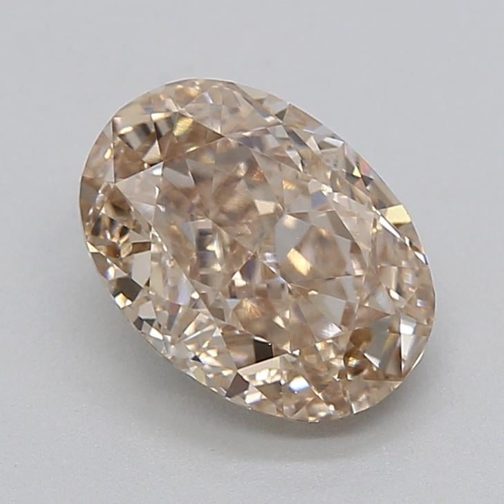 1.08 Ct. Very Light  Brown Oval Lab Grown Diamond