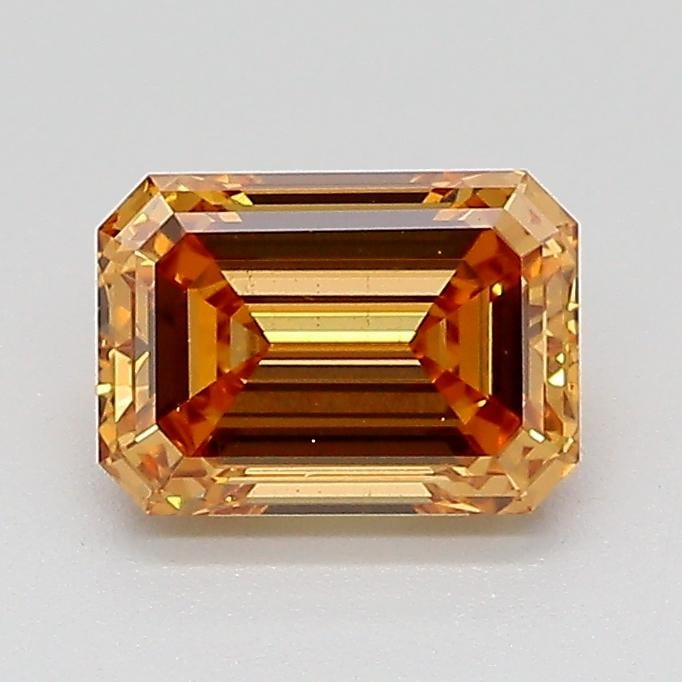 1.02 Ct. Fancy Light  Brown Emerald Lab Grown Diamond