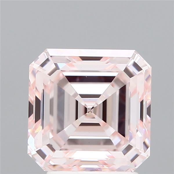 3.12 Ct. Fancy Light Pink Asscher Lab Grown Diamond