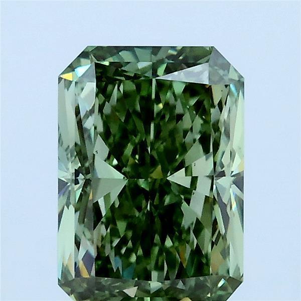 2.00 Ct. Fancy Green Radiant Lab Grown Diamond