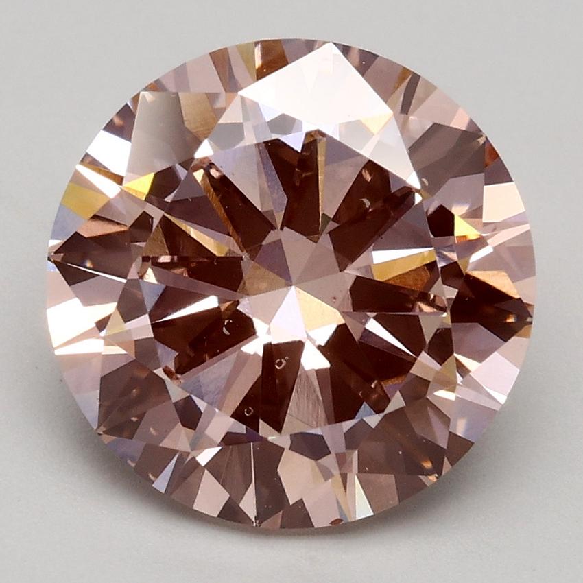 3.01 Ct. Fancy Intense Pink Round Lab Grown Diamond