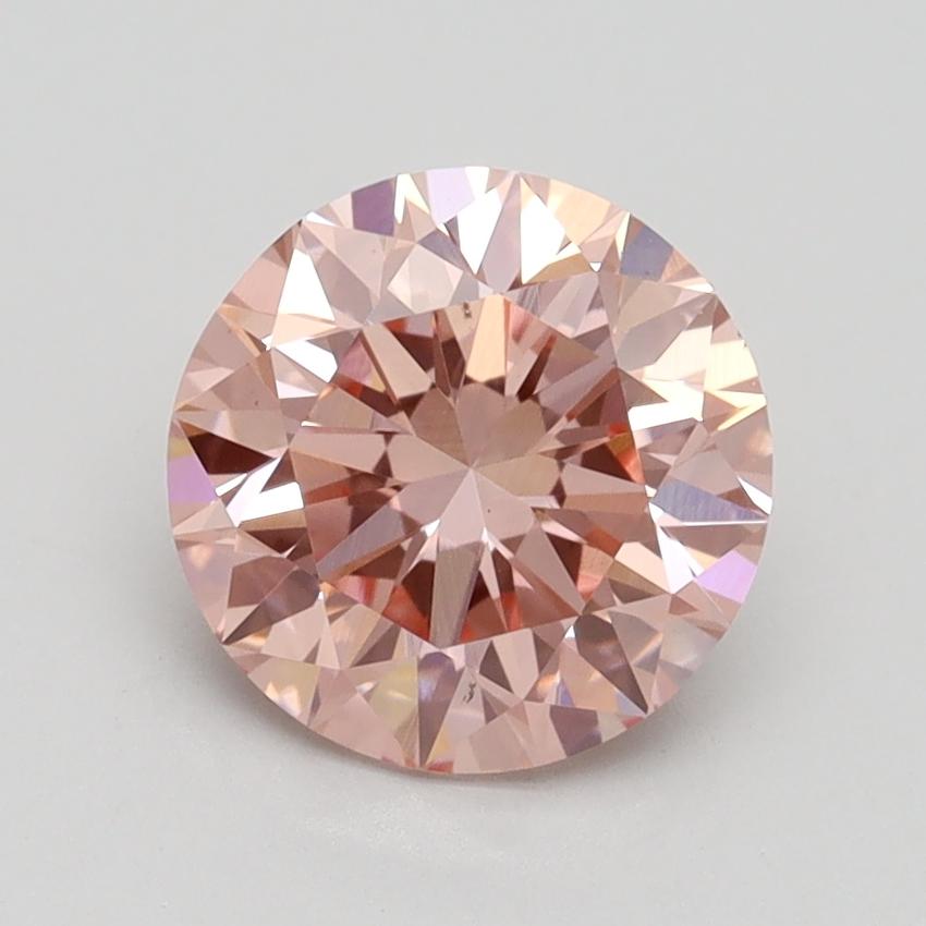 1.87 Ct. Fancy Intense Pink Round Lab Grown Diamond
