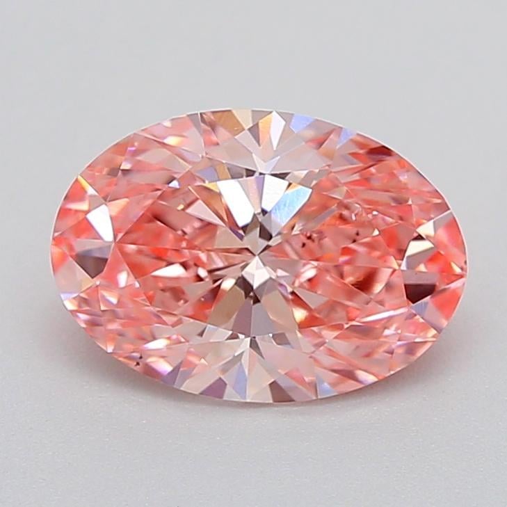 1.01 Ct. Fancy Vivid Pink Oval Lab Grown Diamond