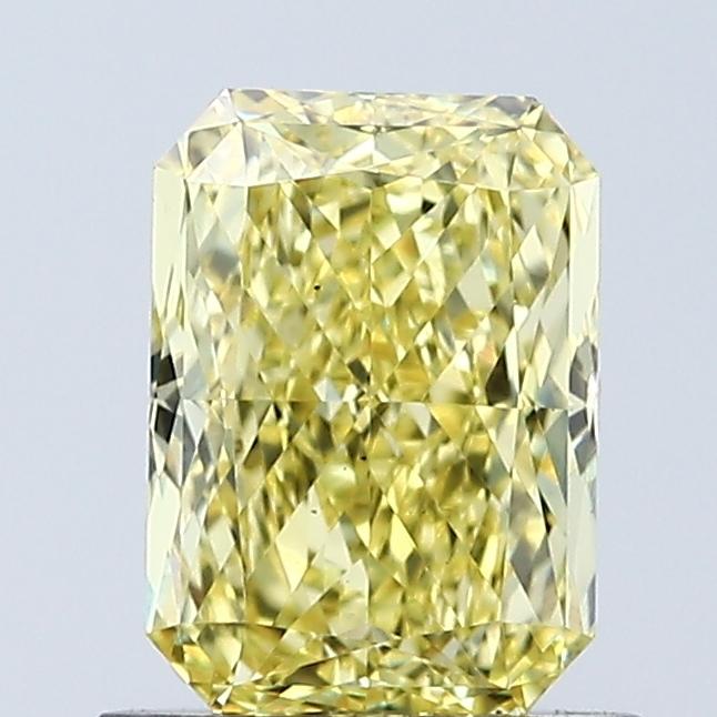 1.07 Ct. Fancy Vivid Yellow Radiant Lab Grown Diamond