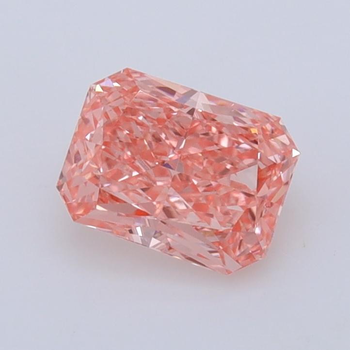 1.01 Ct. Fancy Vivid  Pink Radiant Lab Grown Diamond