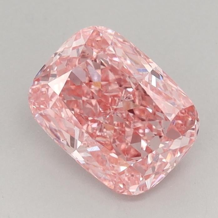 1.40 Ct. Fancy Vivid  Pink Cushion Lab Grown Diamond