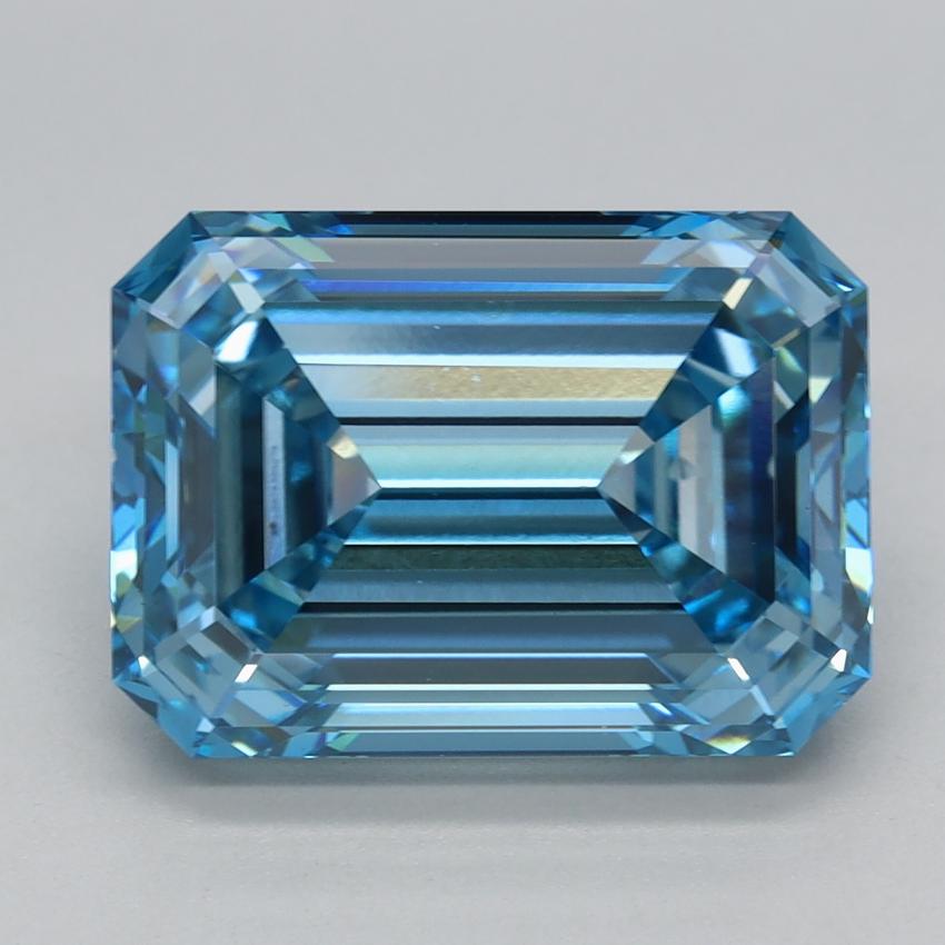 5.33 Ct. Fancy Vivid Blue Emerald Lab Grown Diamond