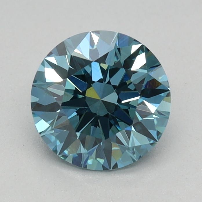0.71 Ct. Fancy Vivid Blue Round Lab Grown Diamond