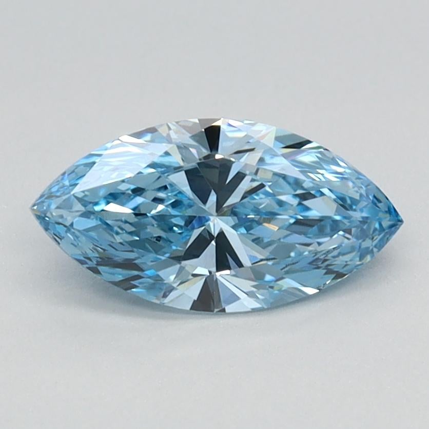 0.71 Ct. Fancy Vivid Blue Marquise Lab Grown Diamond