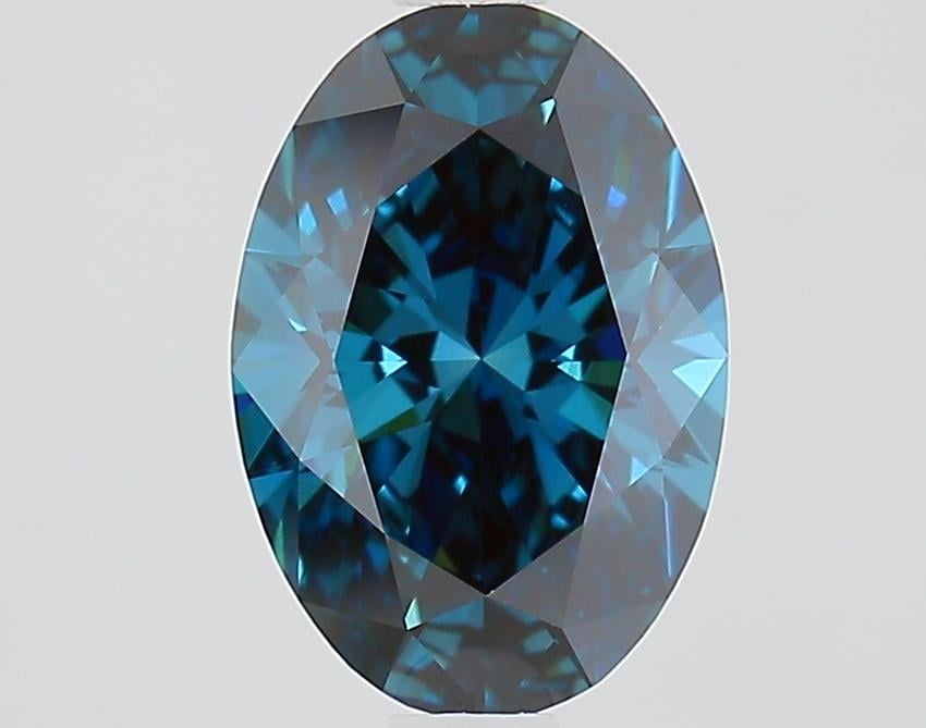 1.50 Ct. Fancy Deep Blue Oval Lab Grown Diamond
