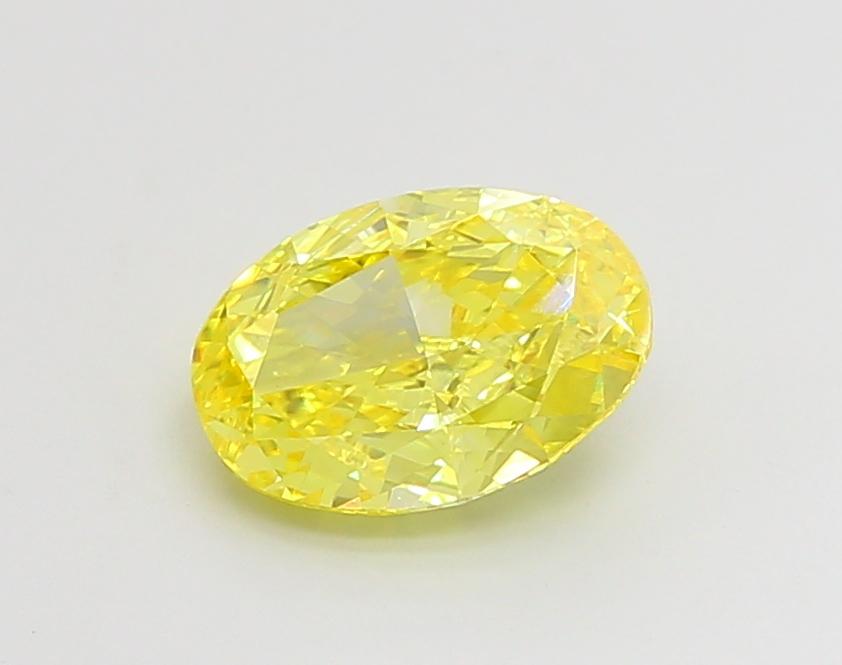 1.68 Ct. Fancy Vivid  Yellow Oval Lab Grown Diamond