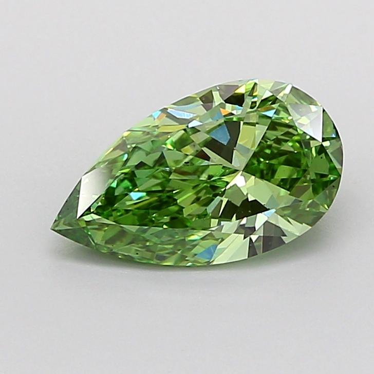 1.52 Ct. Fancy Vivid  Green Pear Lab Grown Diamond