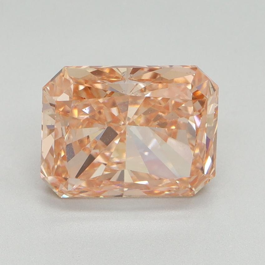 11.56 Ct. Fancy Vivid Pink Radiant Lab Grown Diamond