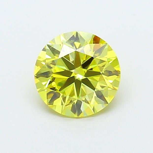 1.06 Ct. Fancy Intense Yellow Round Lab Grown Diamond