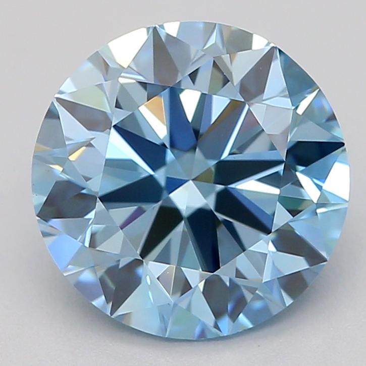 1.50 Ct. Fancy Vivid  Blue Round Lab Grown Diamond