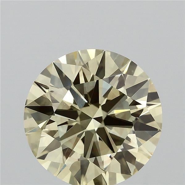 3.07 Ct. Fancy Intense Yellow Round Lab Grown Diamond