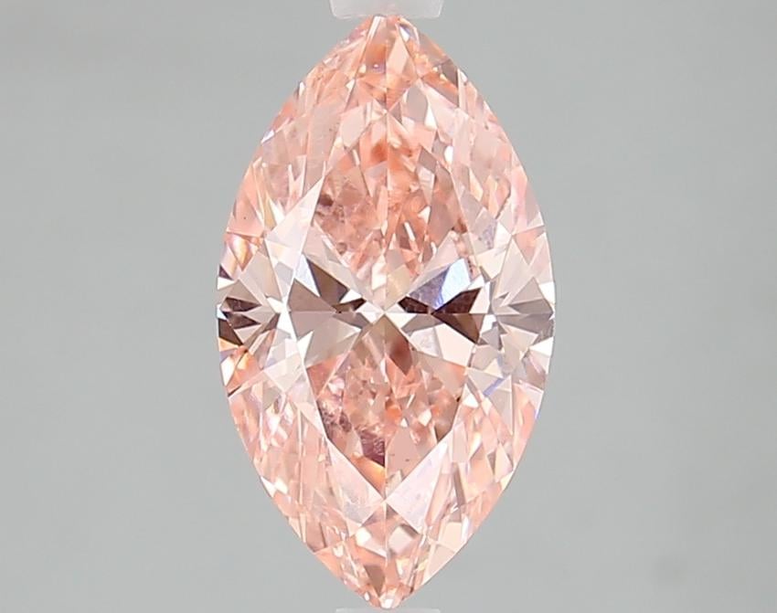 2.01 Ct. Fancy Vivid Pink Marquise Lab Grown Diamond