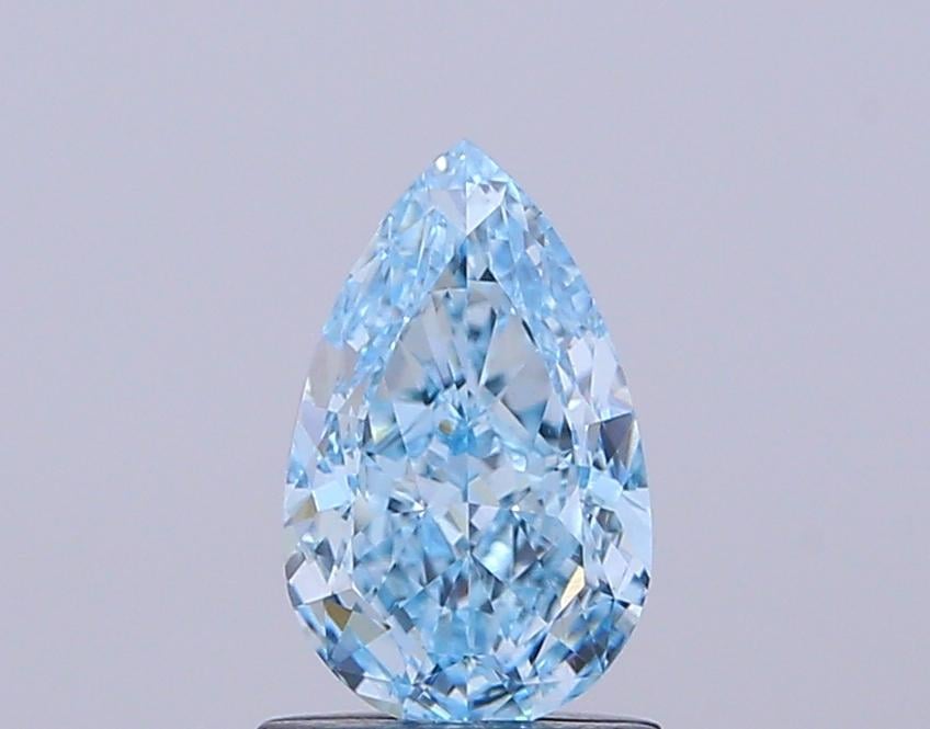 1.13 Ct. Fancy Vivid Blue Pear Lab Grown Diamond