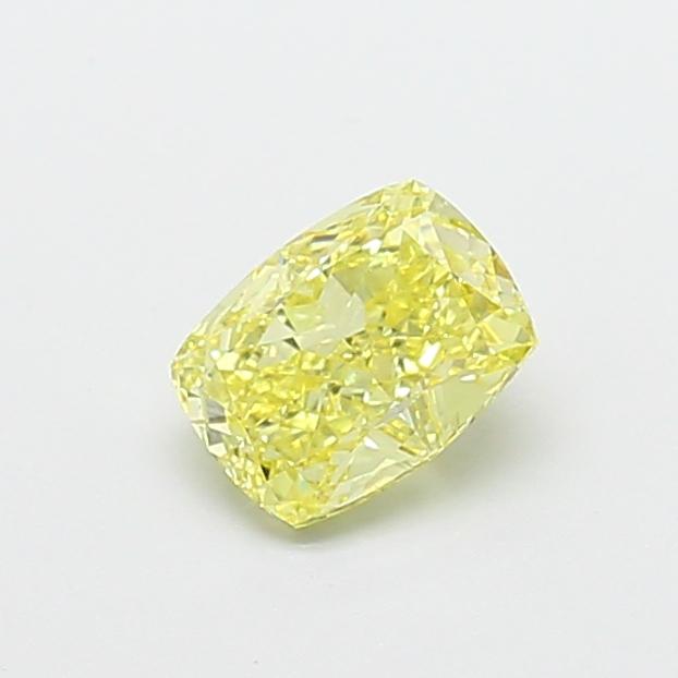 1.01 Ct. Fancy Intense  Yellow Cushion Lab Grown Diamond