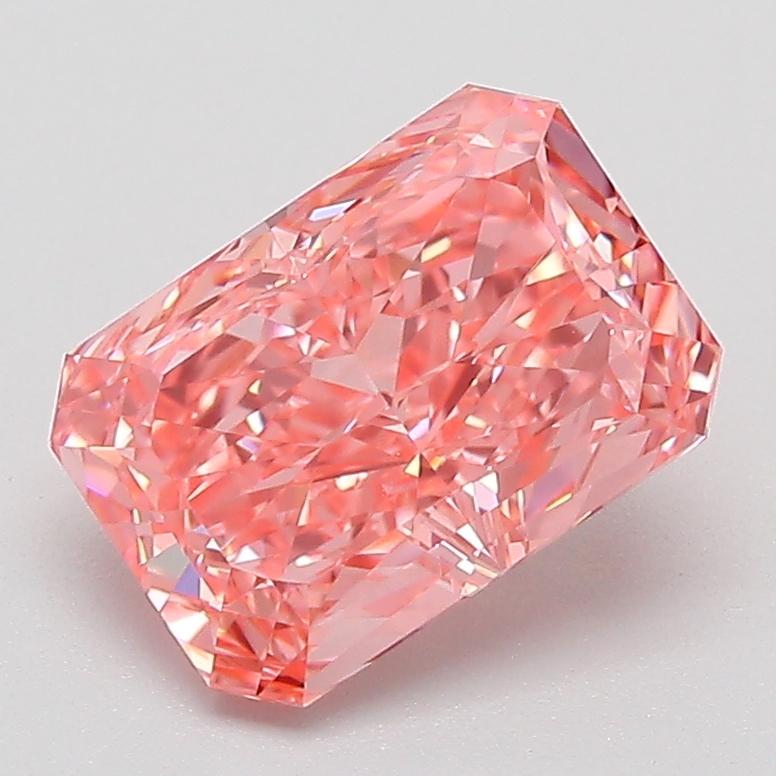 2.09 Ct. Fancy Pink Radiant Lab Grown Diamond