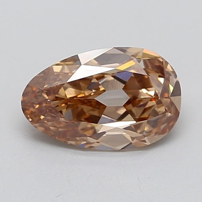 2.06 Ct. Light  Brown Pear Lab Grown Diamond